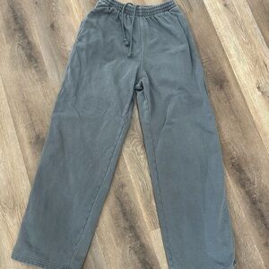 SKIMS Gray Straight Leg Pants oversized baggy fit